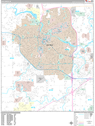 Ann Arbor Wall Map Premium Style 2026